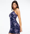 Romina Floral Sequin Bodycon Mini Dress