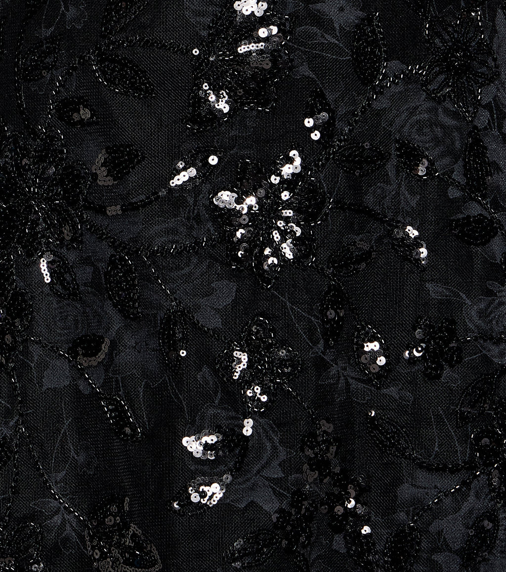 Lorelei Lace Up Floral Velvet Mini Dress