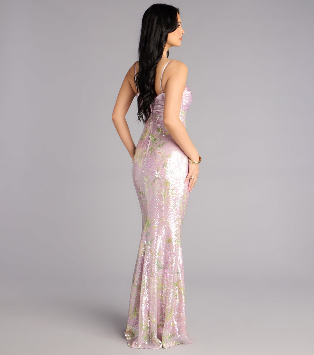 Murielle Sequin Mermaid Formal Dress