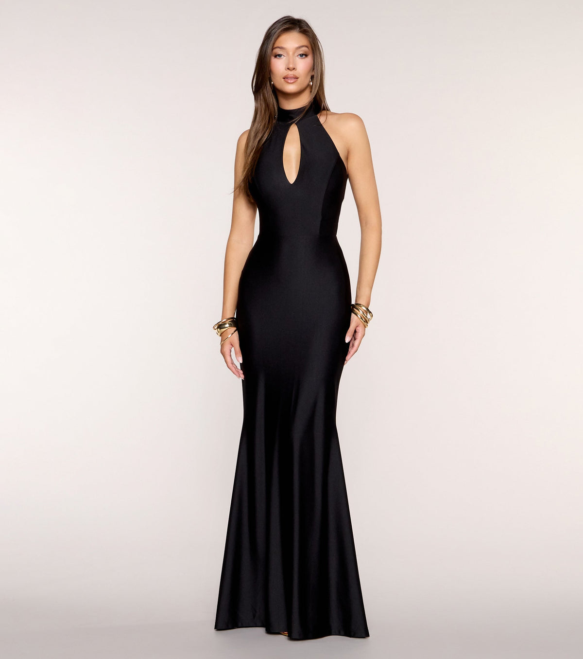 Lottie Keyhole Halter Mermaid Formal Dress