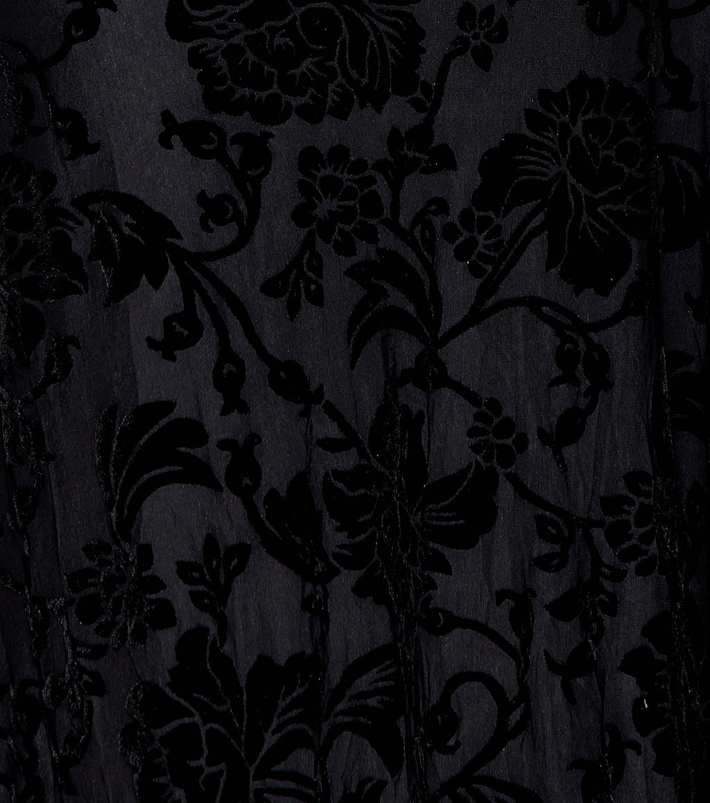 Aileen Floral Velvet Burnout Mermaid Dress