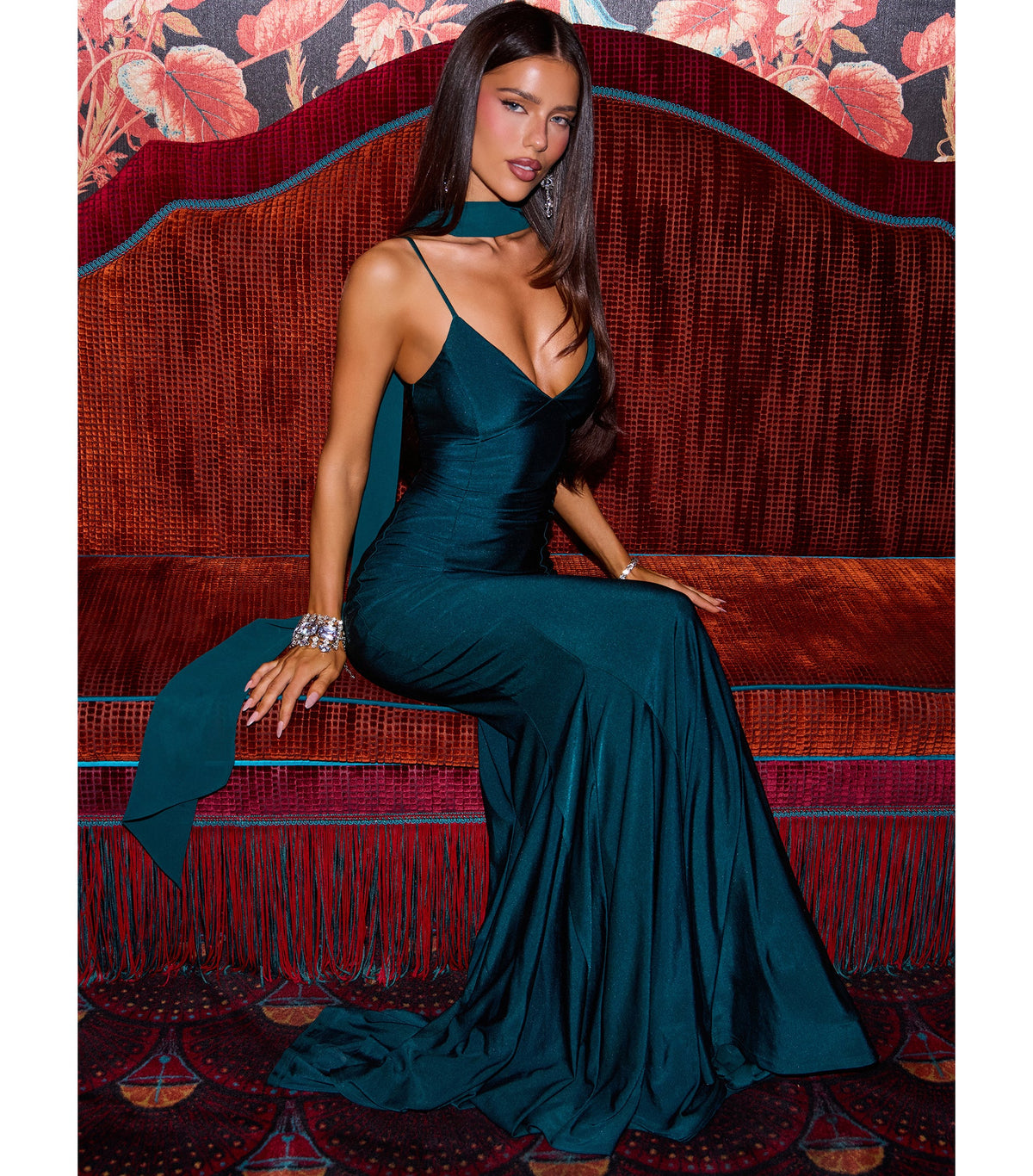 Auretta Chiffon Scarf Mermaid Formal Dress