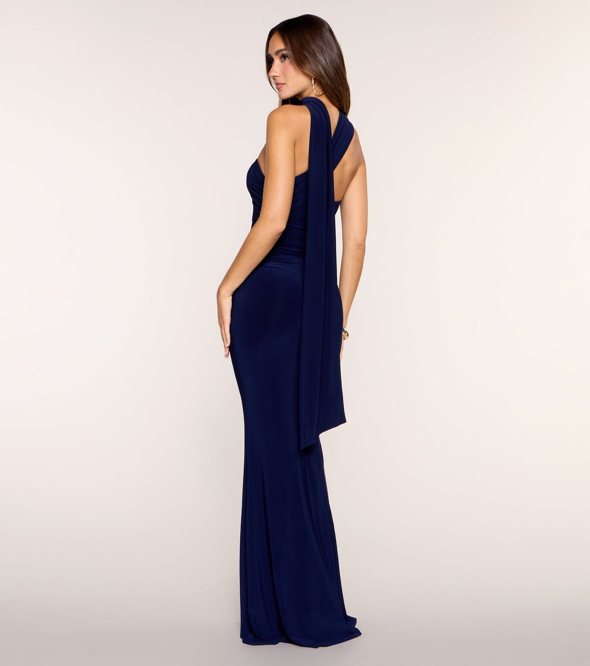 Inessa Strapless Scarf Mermaid Formal Dress