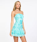 Spark Garden Sequin Floral Ruffle Dress