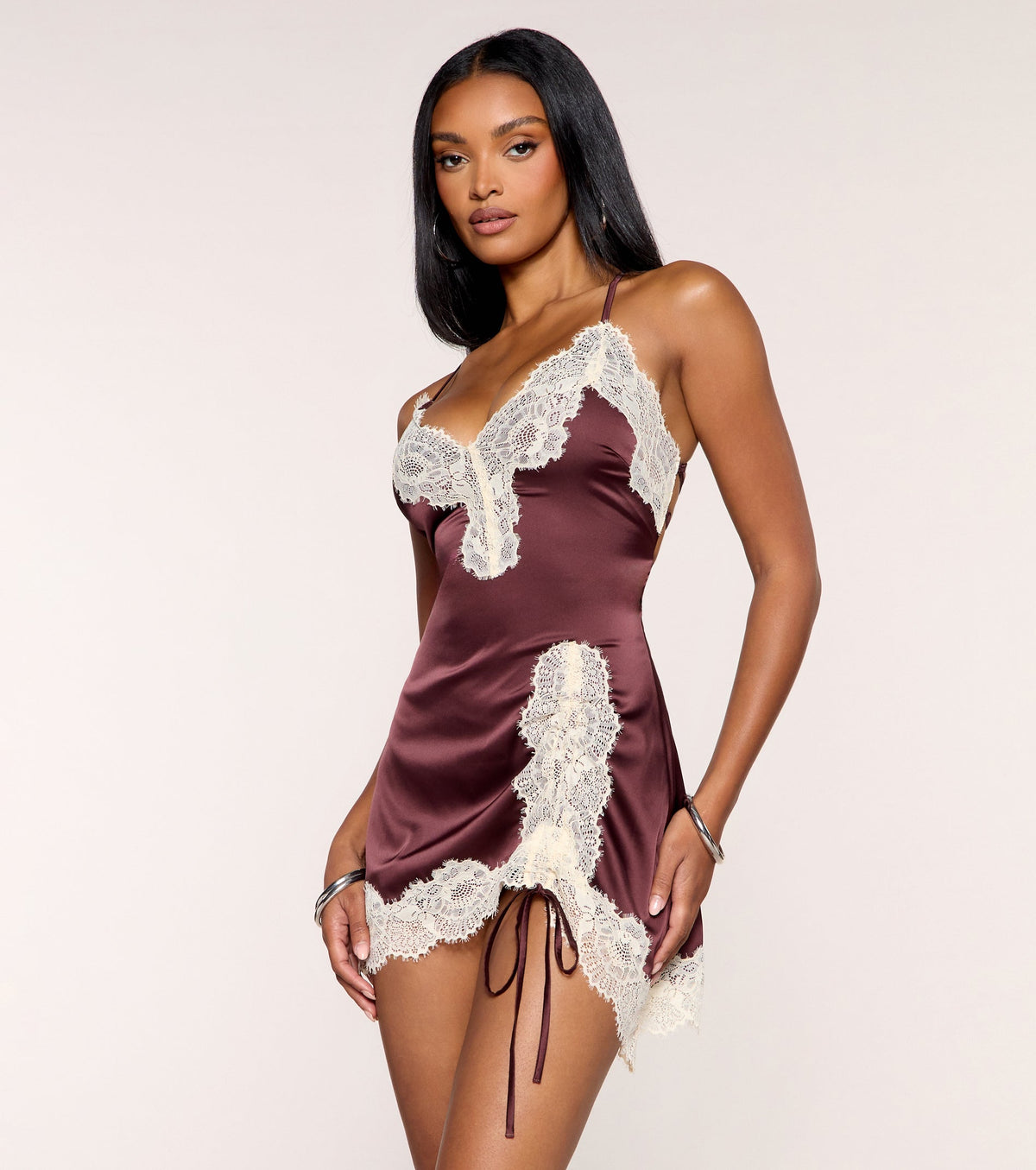 Not So Innocent Satin Mini Dress