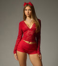 Lace Theory V-Neck Long Sleeve Top
