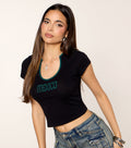 Mexico Graphic Scoop Neck Baby Tee