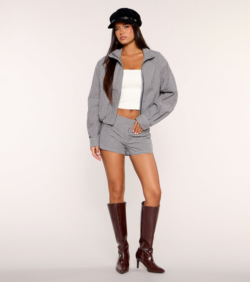 Checked In Gingham Jacket