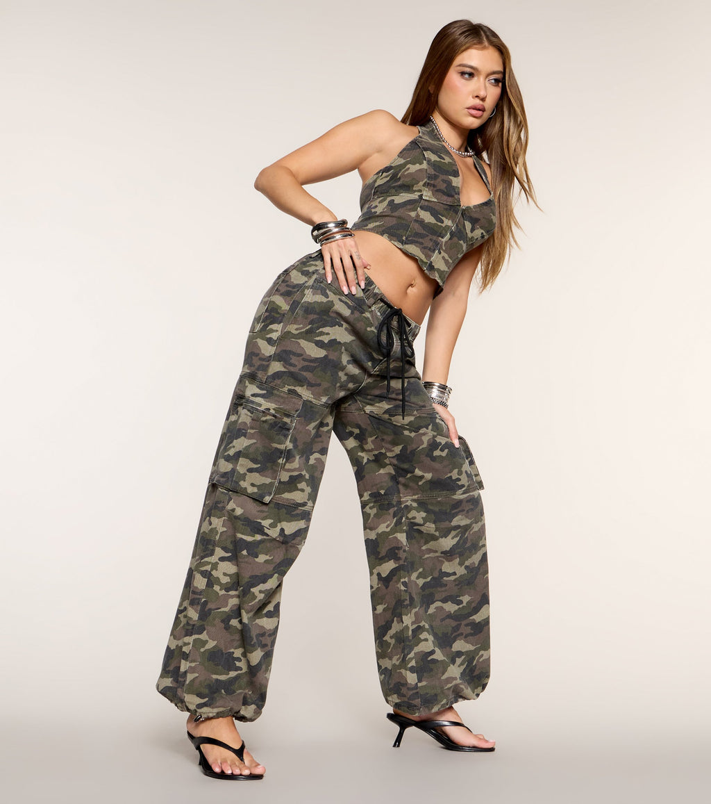 She's Bold Camo Relaxed Fit Joggers