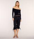 Cinch Sync Ruched Drawstring Capri Pants