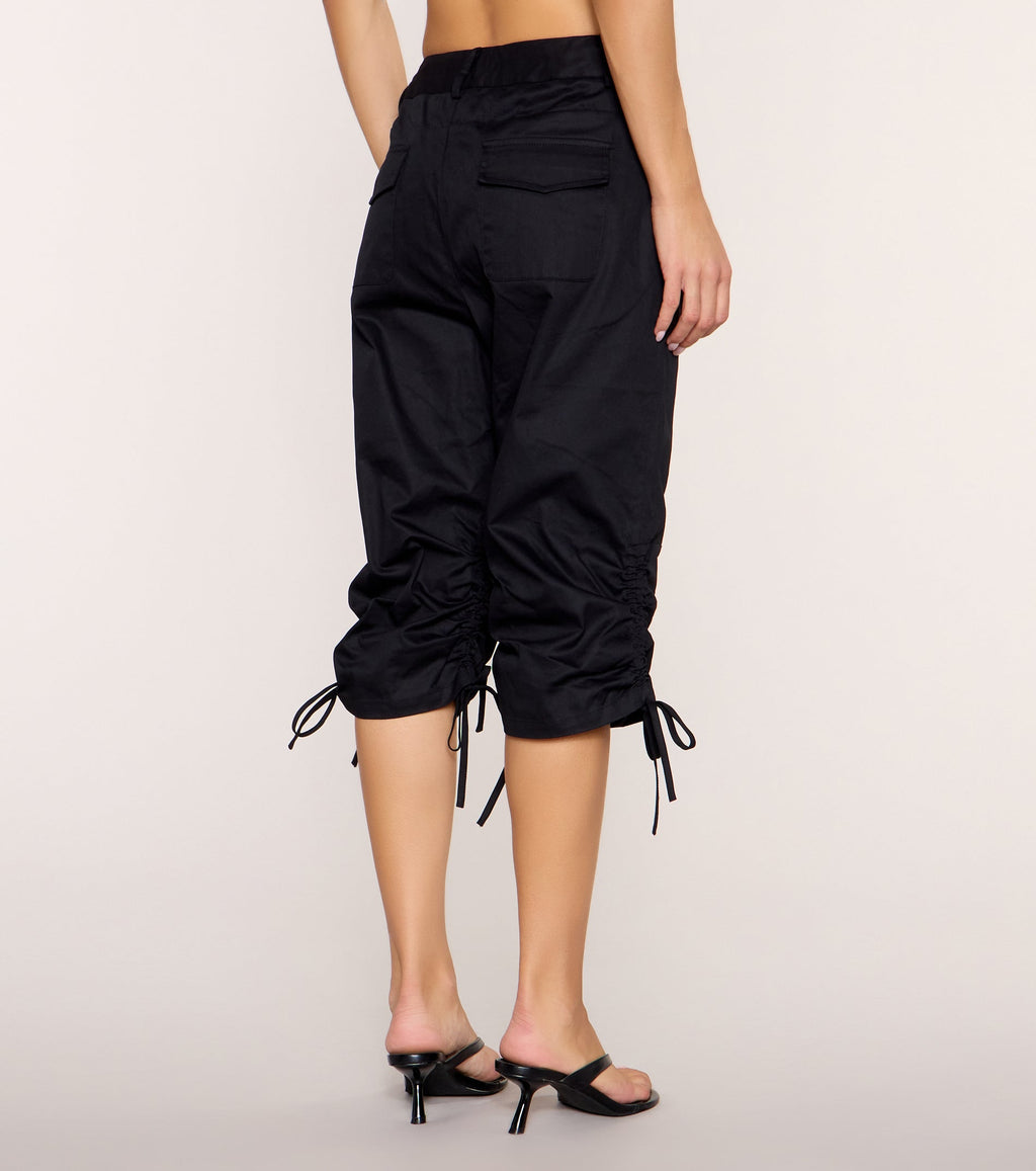 Cinch Sync Ruched Drawstring Capri Pants
