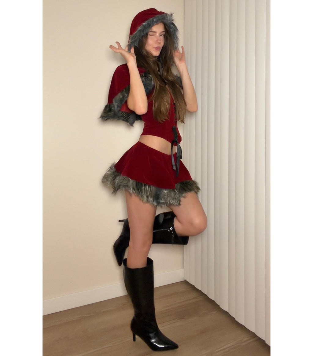 Little Red Mini Skort