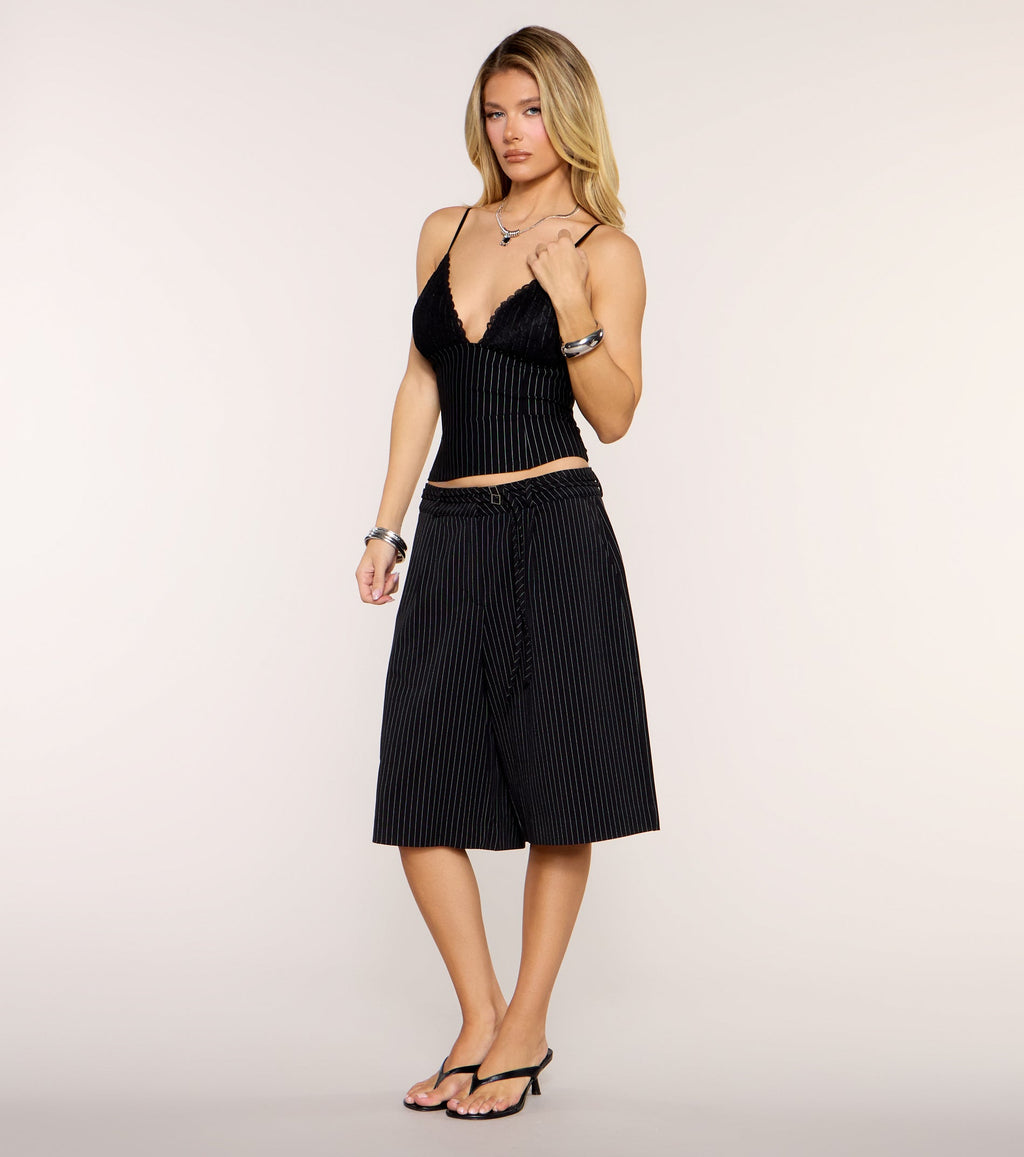 Next Move Pinstripe Trouser Jorts