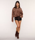 Plaid Behavior Low Rise Plaid Micro Shorts