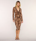 Wild Card Leopard Print Mesh Capri Pants