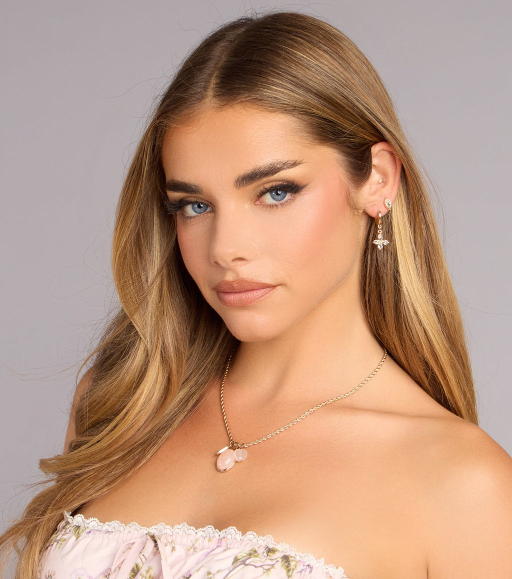 Mix It Up Rhinestone Earring Set