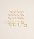 Mix It Up Stud And Hoop Earrings Set