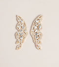 Wing It Rhinestone Butterfly Statement Earrings