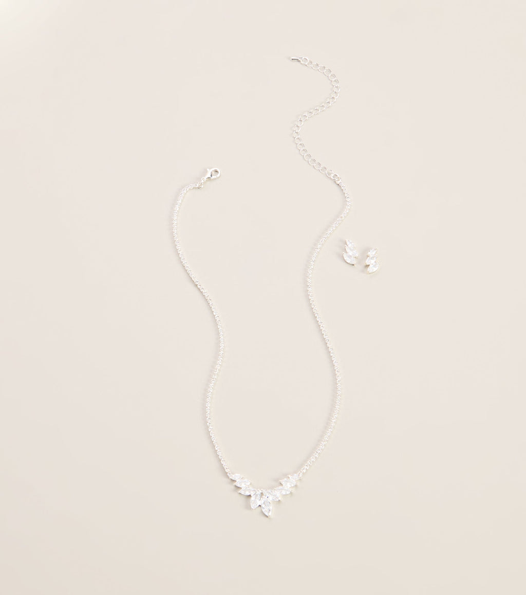 Nature Of Glam Cubic Zirconia Jewelry Set