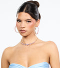 Polished Spark Rhinestone Necklace