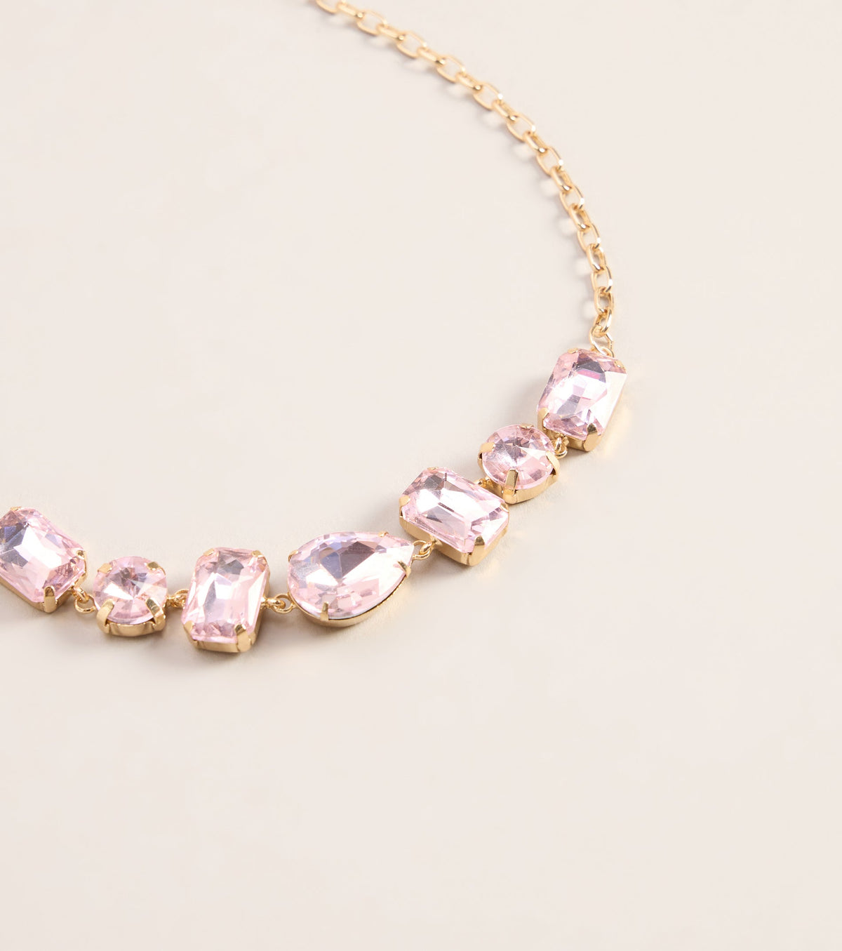 Polished Spark Rhinestone Necklace
