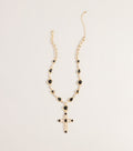 Glam Polish Rhinestone Cross Necklace