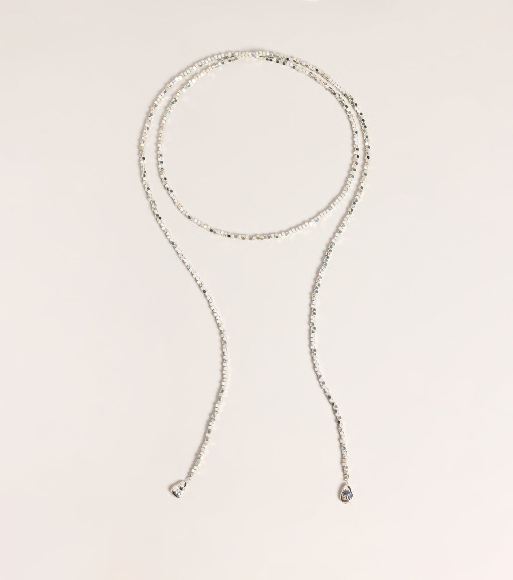 Wrap It Up Beaded Lariat Necklace