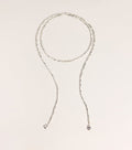Wrap It Up Beaded Lariat Necklace