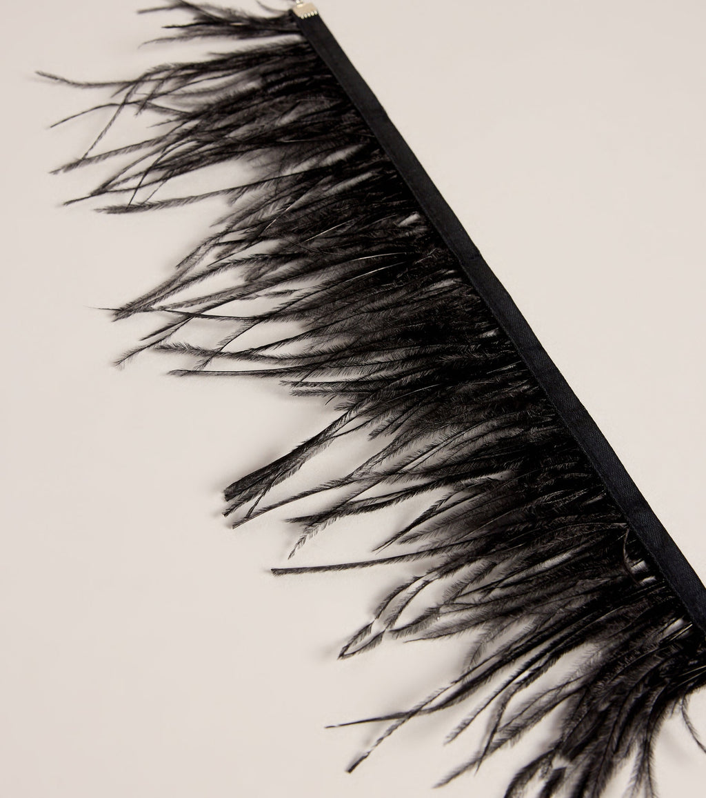 Feather Forecast Faux Feather Choker Necklace