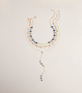 Layered Up Stone Beaded Lariat Necklace Set