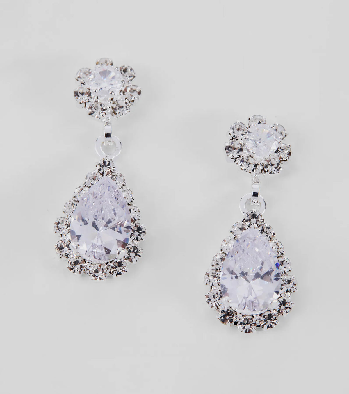 Endless Glam Rhinestone Collar And Earrings Set