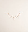 Crown Detail Rhinestone Hair Drape