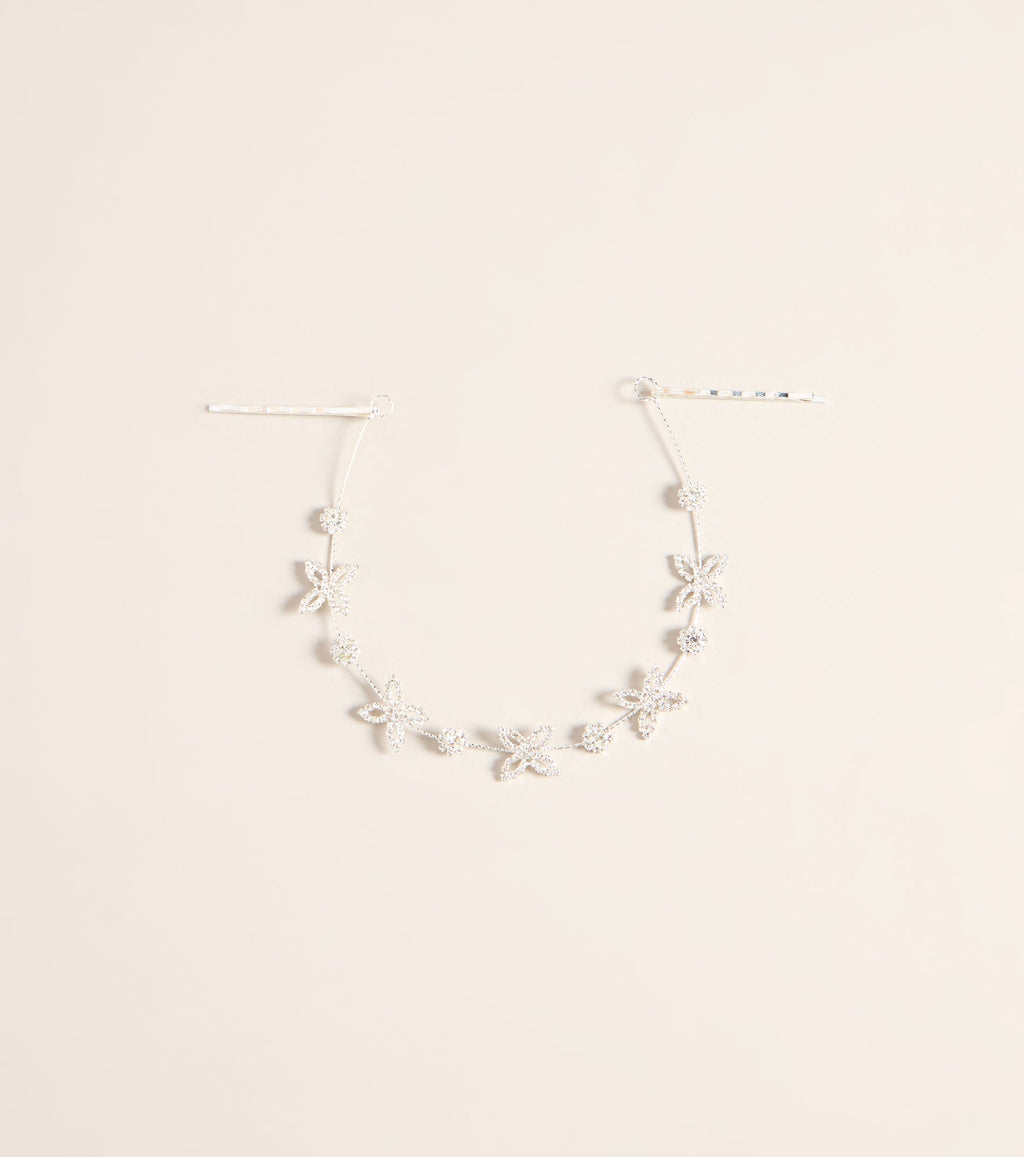 Flutter Trail Rhinestone Hair Vine