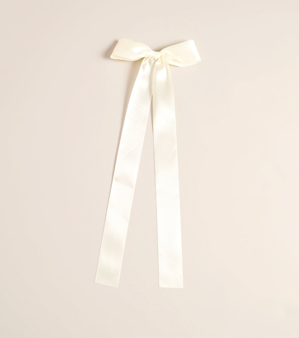 Tied With Intention Satin Bow Hair Clip