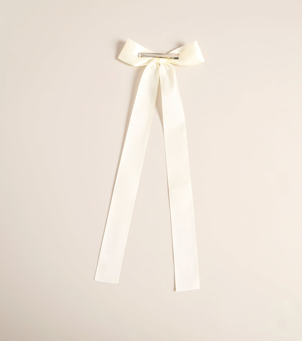 Tied With Intention Satin Bow Hair Clip