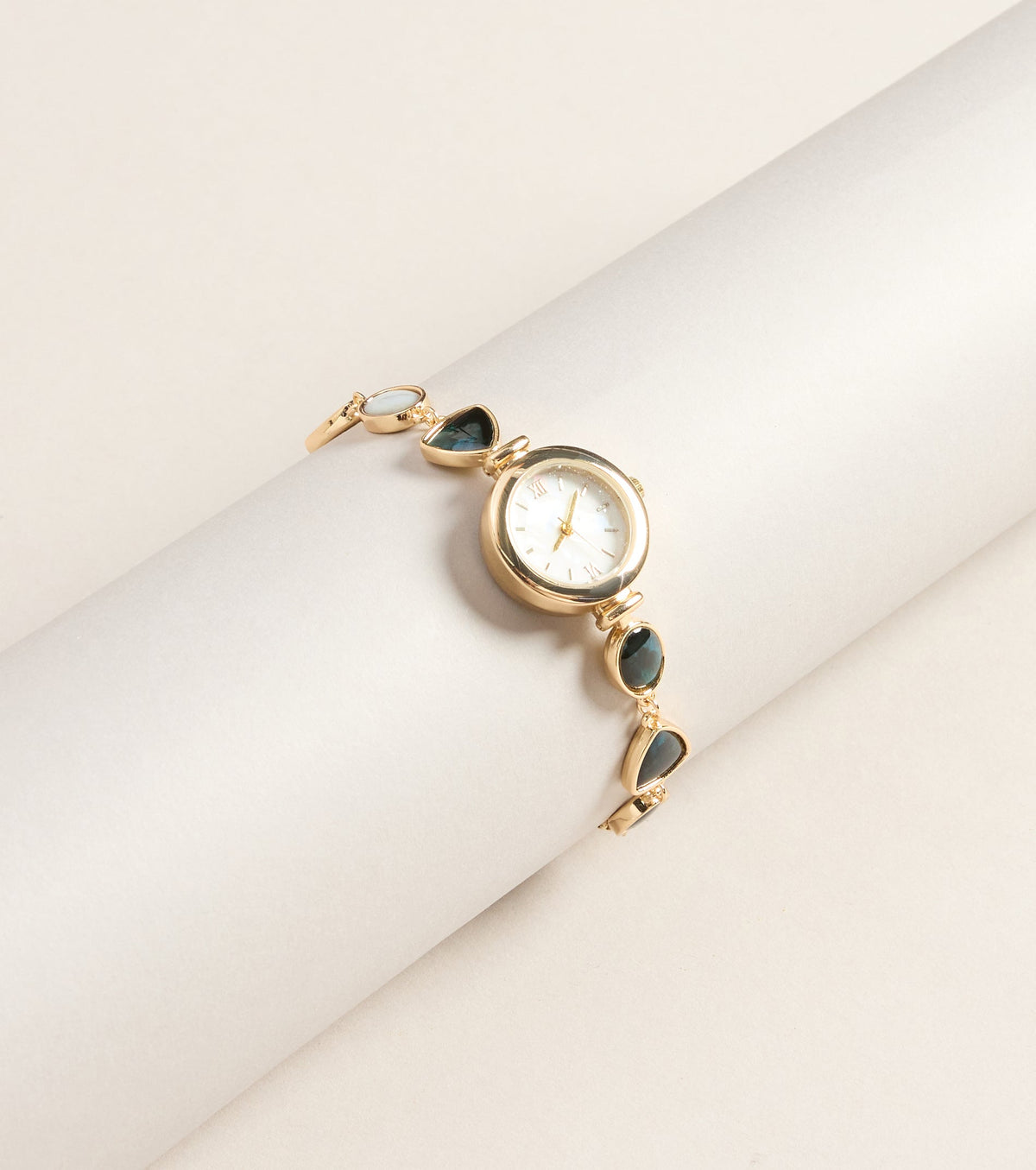 Time Well Spent Gemstone Bracelet Watch