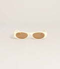 Sleek Retro Vibe Oval Sunglasses