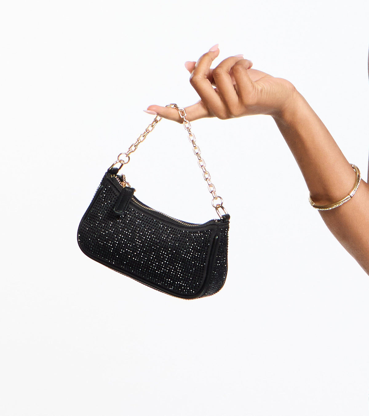 Midnight Plans Rhinestone Micro Bag