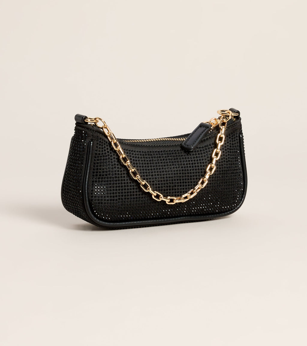 Midnight Plans Rhinestone Micro Bag