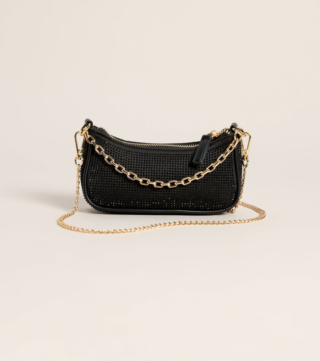 Midnight Plans Rhinestone Micro Bag