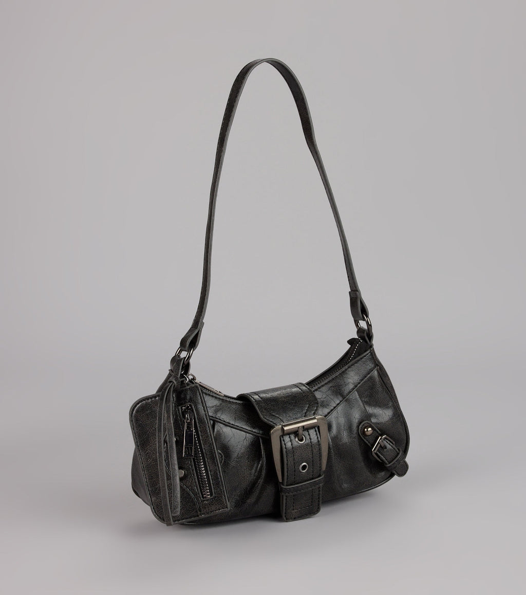 High Rating Buckle Strap Shoulder Bag