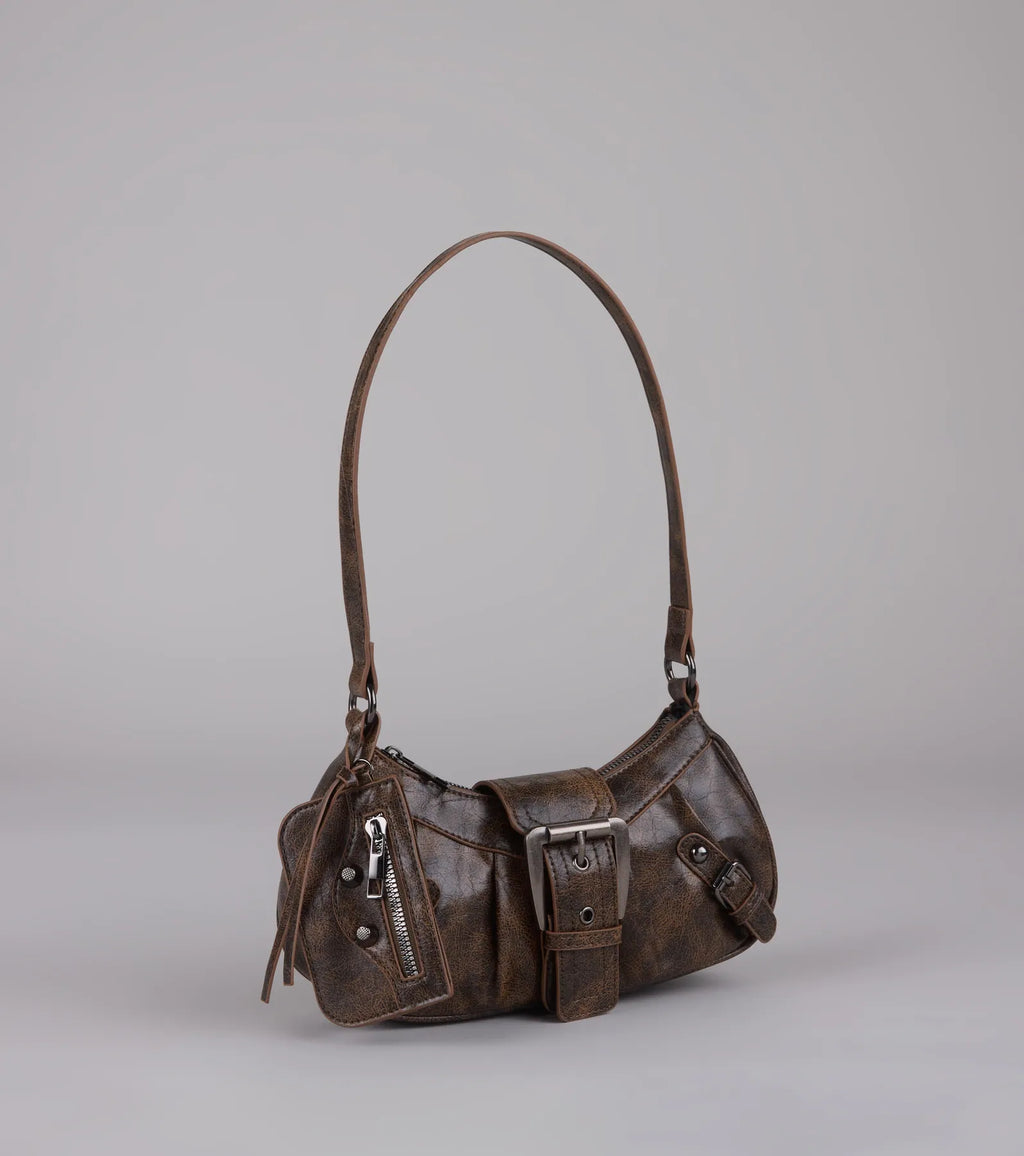High Rating Buckle Strap Shoulder Bag