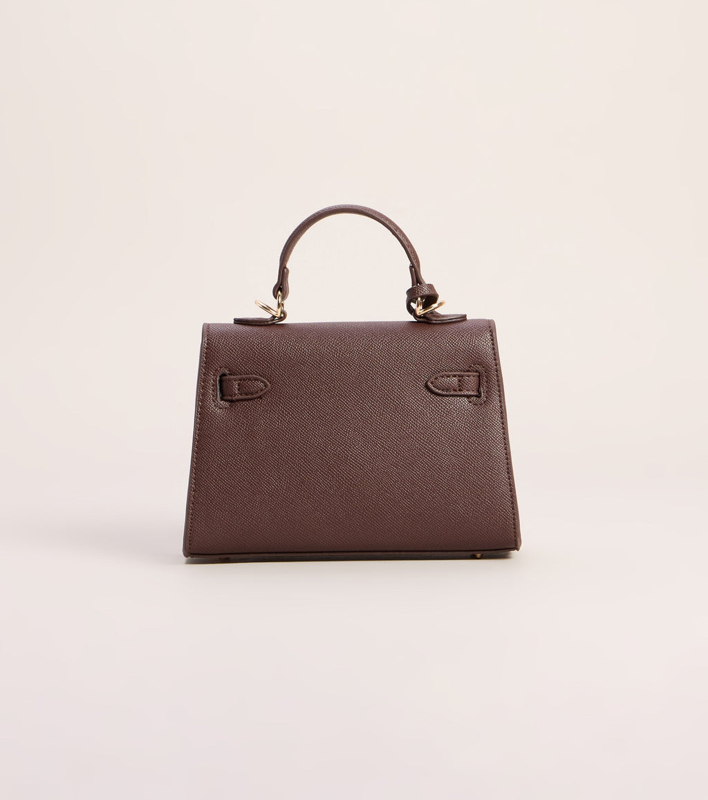 Little Luxe Twist Lock Mini Satchel Bag