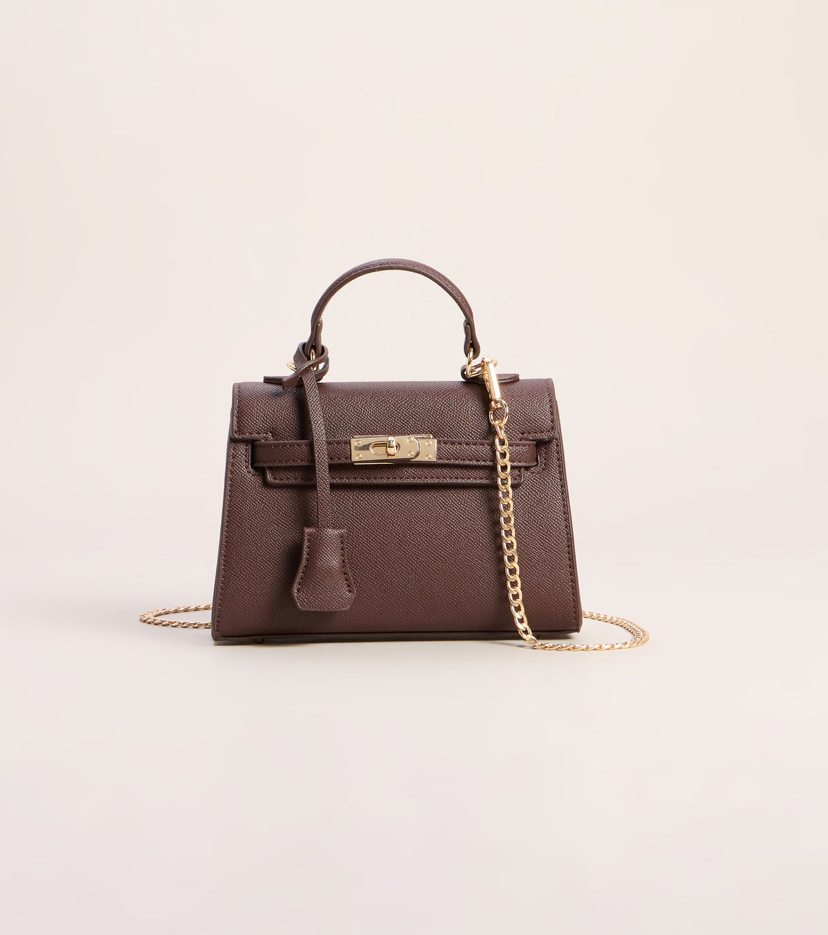 Little Luxe Twist Lock Mini Satchel Bag