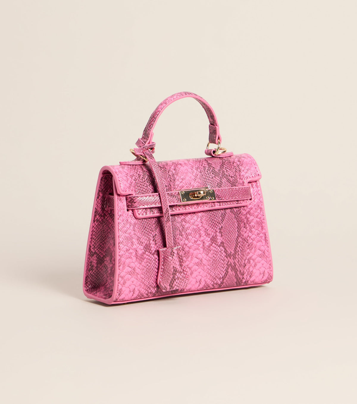 Little Luxe Twist Lock Mini Satchel Bag