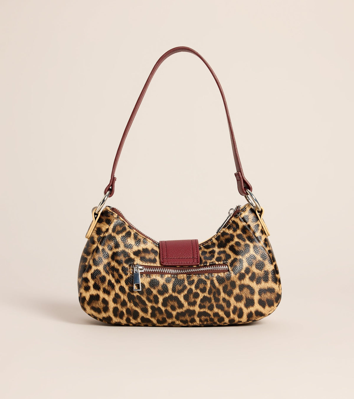 Wild Card Leopard Buckle Shoulder Bag