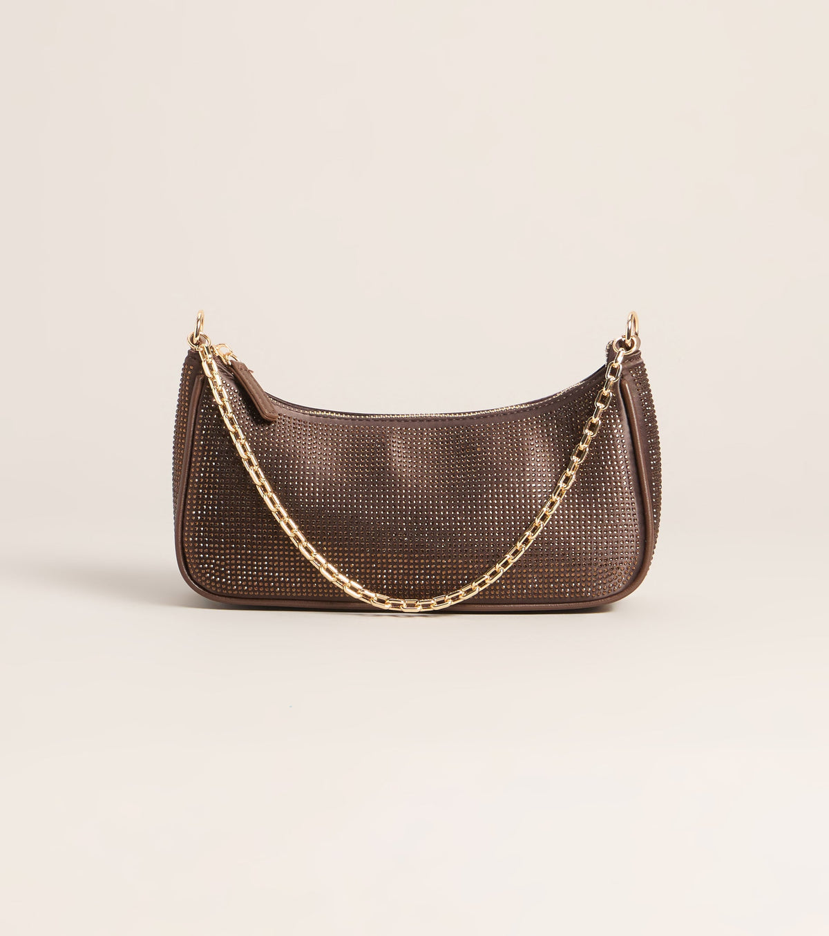 On The List Rhinestone Shoulder Bag