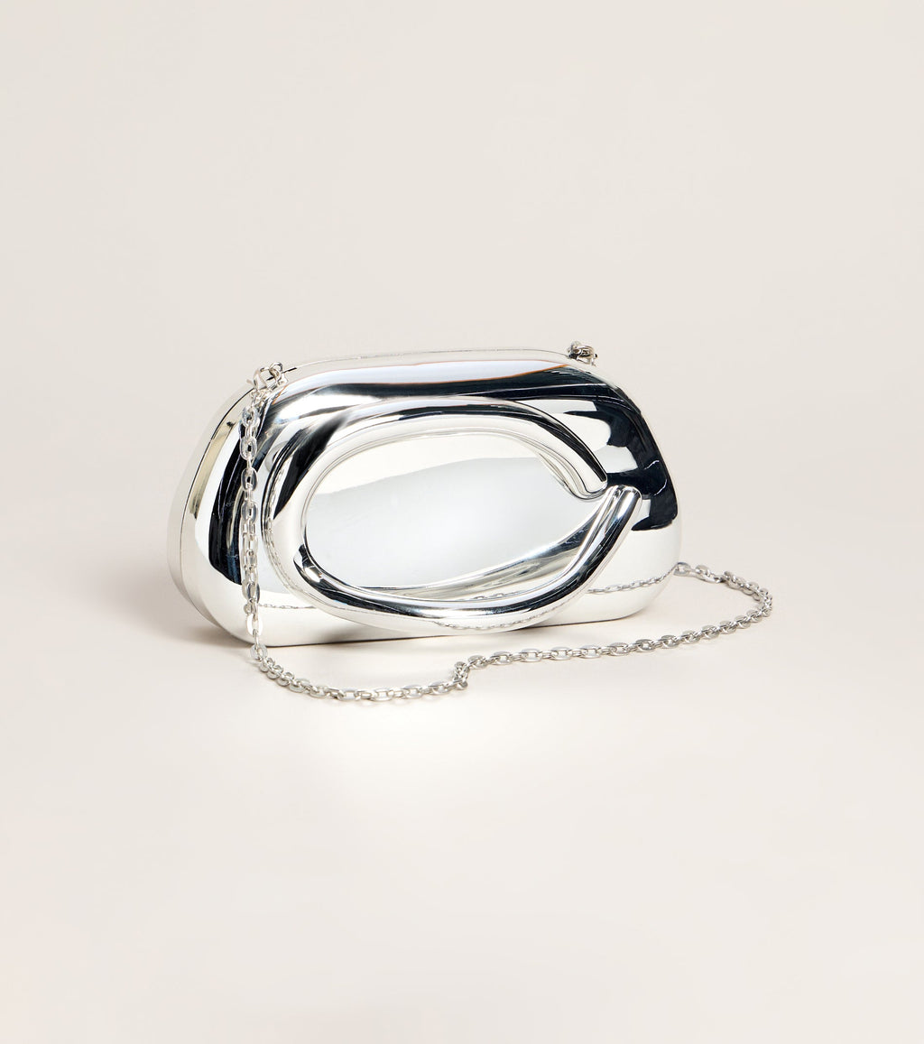 Finishing Touches Metallic Clutch Bag