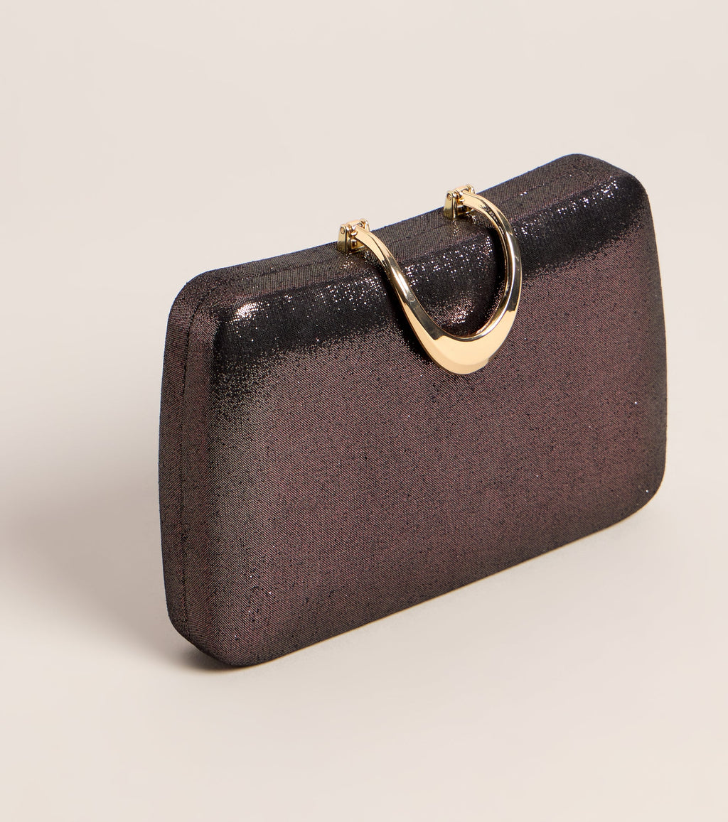 Shimmer Hour Box Clutch
