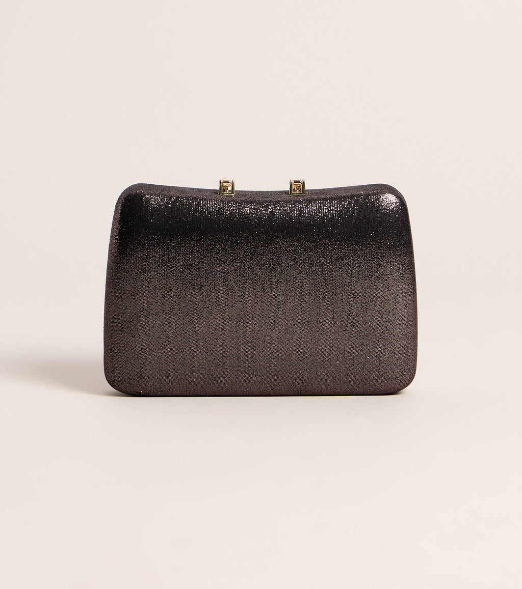 Shimmer Hour Box Clutch